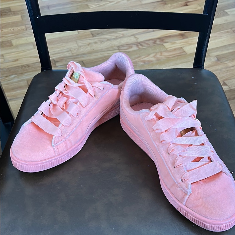 Pink Suede Sneakers